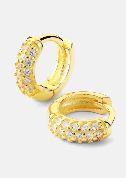Øredobb Shimmer Hoops - 18k Gullbelagt