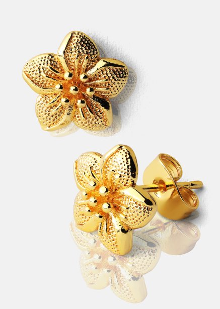 Øredobb Flores - 18k Gullbelagt