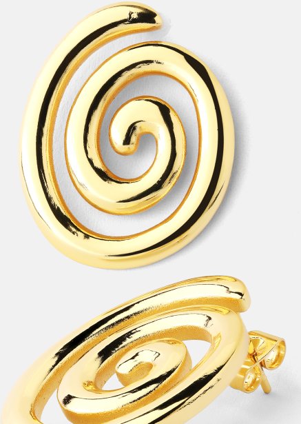 Resin Ørepynt - 18k Gullbelagt