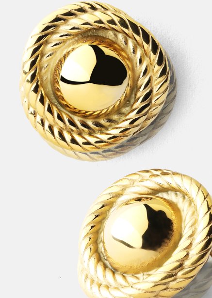 Øredobb Regal Twist - 18k Gullbelagt