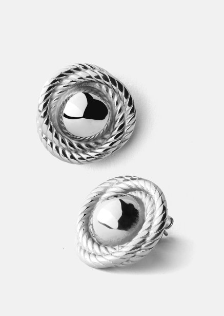Øredobb Regal Twist - Sølvbelagt