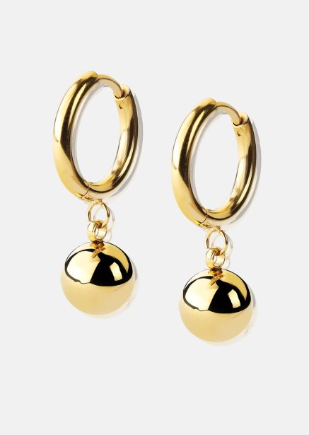 Ørepynt Golden Orbit Hoops - 18k Gold Plated