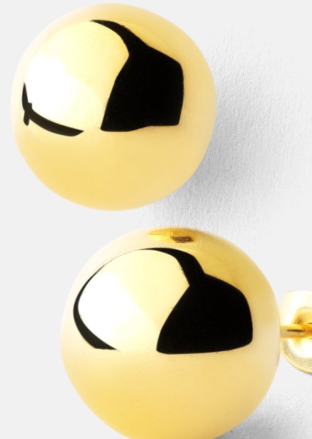 Orb Earrings - 18k Gullbelagte