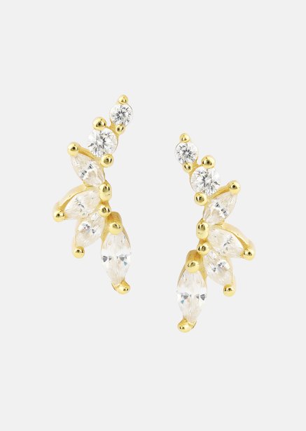 Øredobber Leaf Studs - 18k Gullbelagte