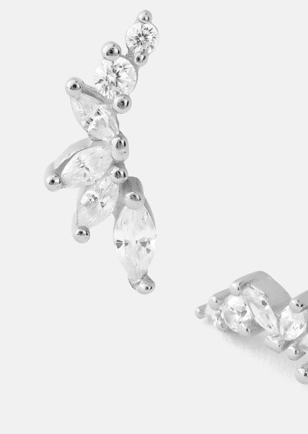 Øredobber Leaf Studs - Sølvbelagte