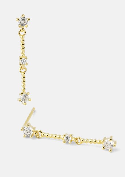 Øredobber Luna strip - 18k Gullbelagte