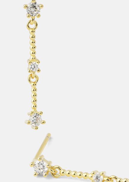 Øredobber Luna strip - 18k Gullbelagte