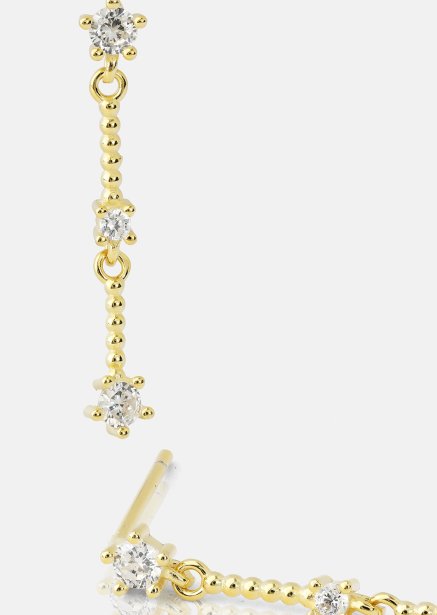 Øredobber Luna strip - 18k Gullbelagte