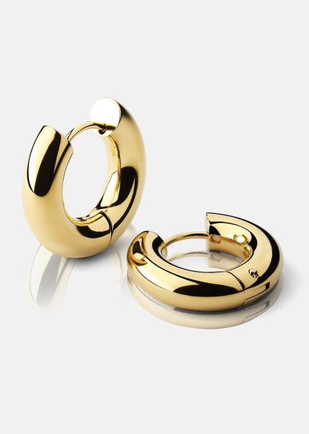 Øredobber Bold Glow – 18k Gullbelagte