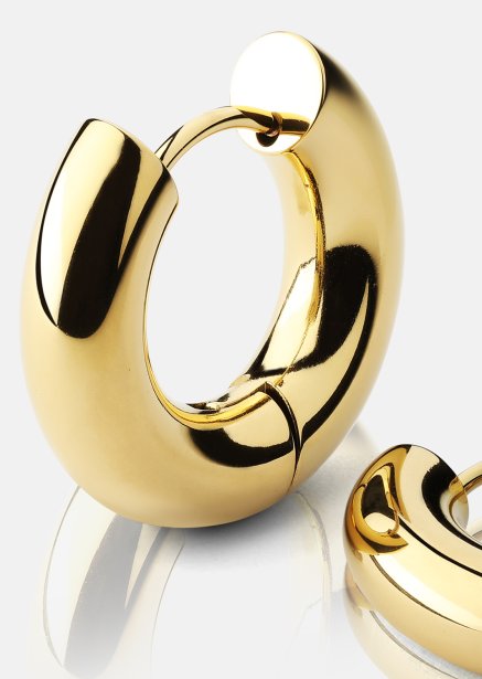 Øredobber Bold Glow – 18k Gullbelagte