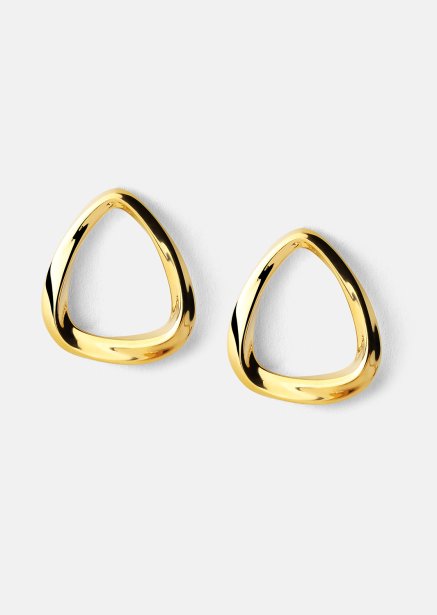 Øredobber Flow – 18k Gullbelagte