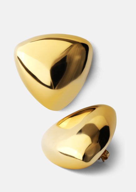 Øredobber Bold Curve – 18k Gullbelagte