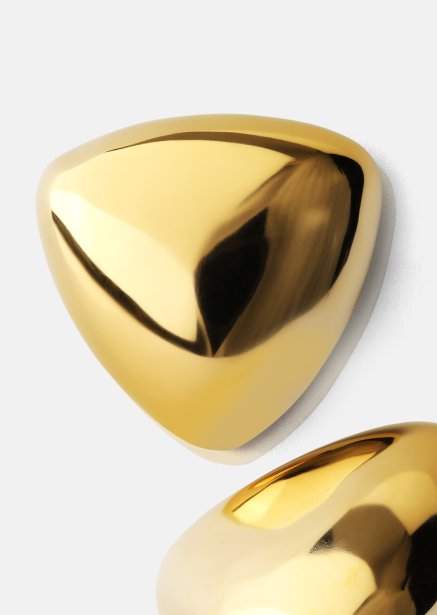 Øredobber Bold Curve – 18k Gullbelagte