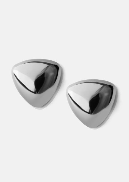 Øredobber Bold Curve – Sølvbelagte