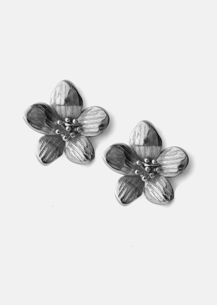 Øredobber Flora Shine – Sølvbelagte