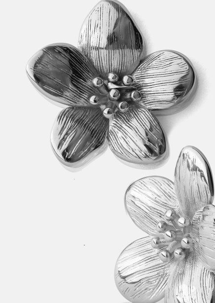 Øredobber Flora Shine – Sølvbelagte