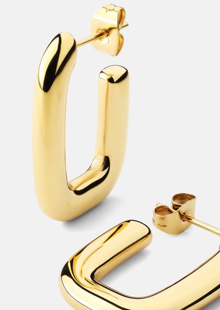 Øredobb Golden Flow - 18k Gullbelagt