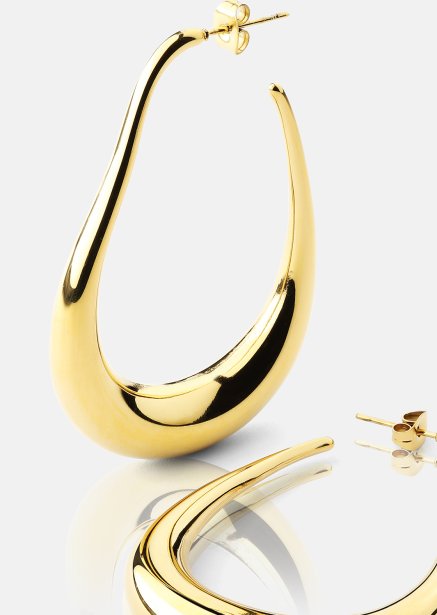 Øredobber Tear of Gold - 18k Gullbelagte