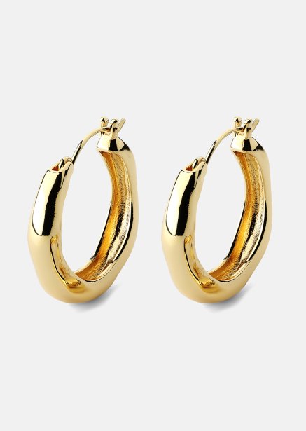 Øredobb Mila Hoops - 18k Gullbelagt