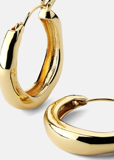 Øredobb Mila Hoops - 18k Gullbelagt