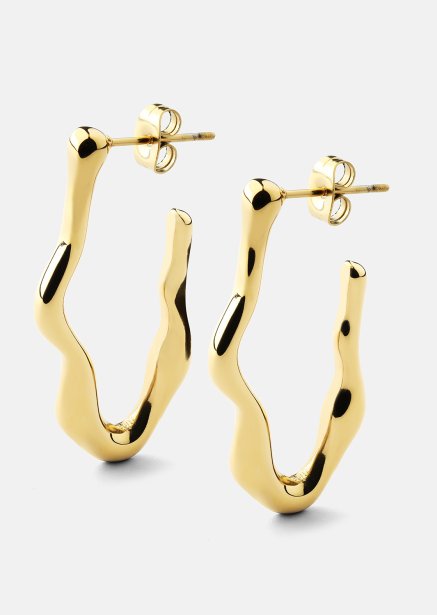 Flow Øredobber – 18k Gullbelagte