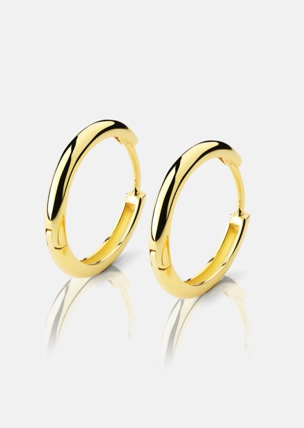Øredobb Shine Hoops - 18k Gullbelagt