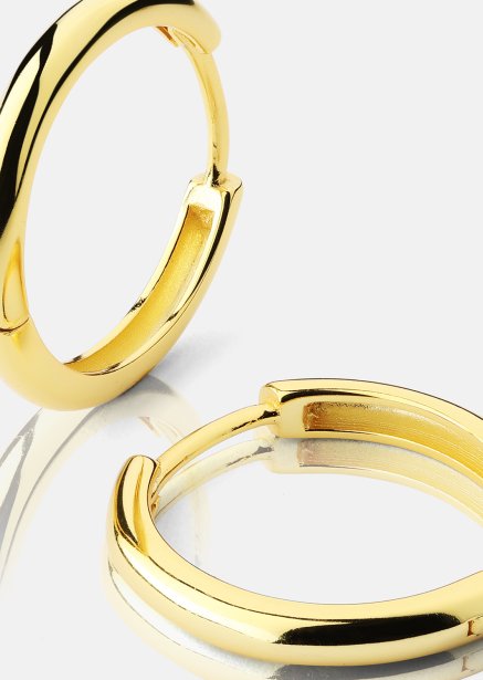 Øredobb Shine Hoops - 18k Gullbelagt