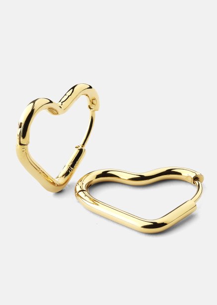 Øredobb Heart's Embrace - 18k Gullbelagt