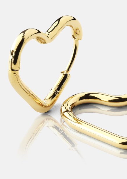 Øredobb Heart's Embrace - 18k Gullbelagt