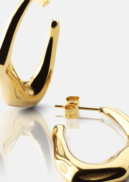 Øredobb Bold Drops - 18k Gullbelagt