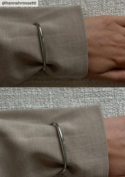Armbånd Flow Cuff - Sølvbelagt