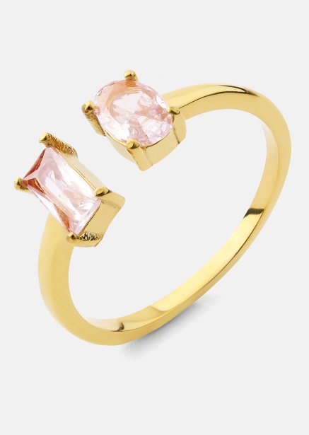 Ring ERosé Duo - 18k Gullbelagt