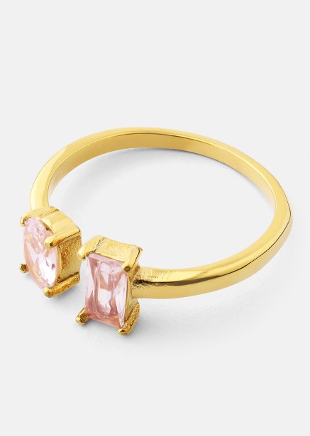 Ring ERosé Duo - 18k Gullbelagt