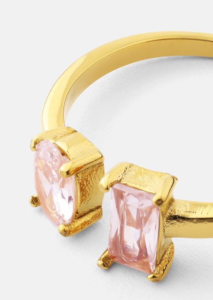 Ring ERosé Duo - 18k Gullbelagt
