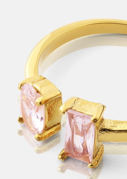 Ring ERosé Duo - 18k Gullbelagt