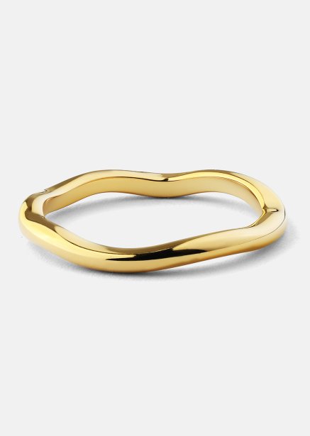Ring Wave Gold - 18k gullbelagt