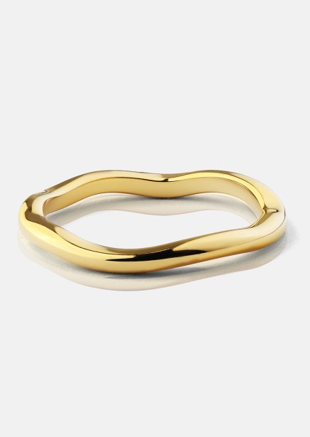 Ring Wave Gold - 18k gullbelagt