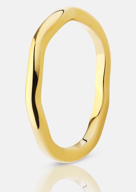 Ring Wave Gold - 18k gullbelagt