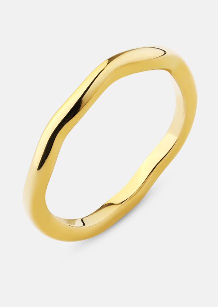 Ring Wave Gold - 18k gullbelagt