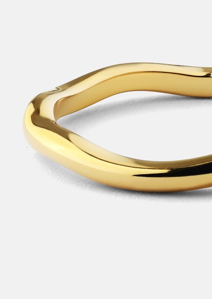 Ring Wave Gold - 18k gullbelagt