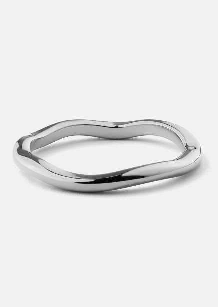 Ring Wave Silver- Sølvbelagt