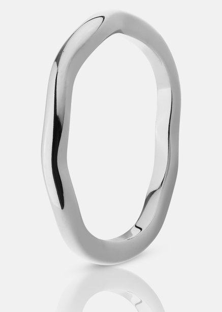 Ring Wave Silver- Sølvbelagt