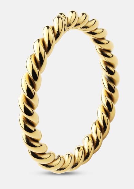 Ring Golden Twist - 18k gullbelagt