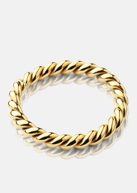 Ring Golden Twist - 18k gullbelagt