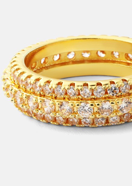 Ring Crystal Shimmer - 18k gullbelagt