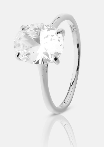 Ring Clarity - Sølvbelagt