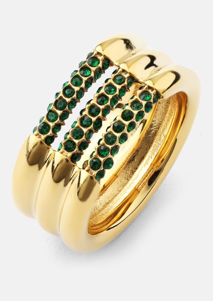 Ring Green Lumière - 18k gullbelagt