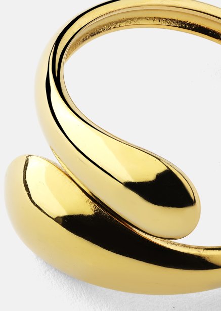 Ring Bold Drops - 18k gullbelagt