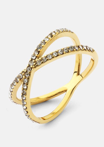 Ring Sparkle X - 18k gullbelagt