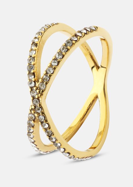 Ring Sparkle X - 18k gullbelagt